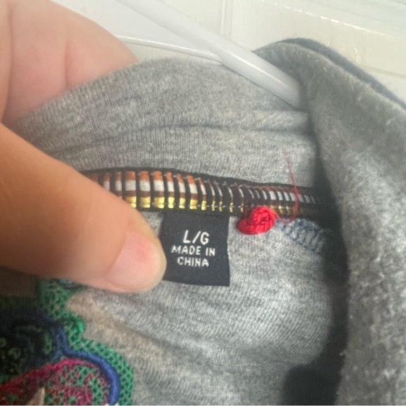 Robert Graham 1/4 Zip Pullover Sweater in Blue L - Picture 11 of 12